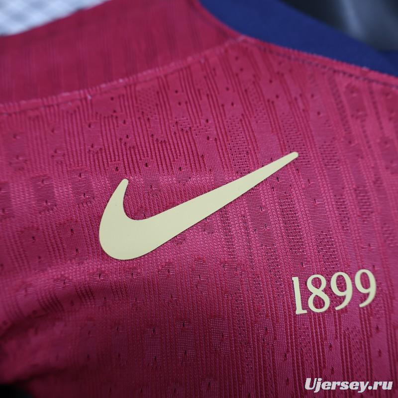 Player Version 24/25 Barcelona Home 125Th Anniversary 1899-2024 Printing Jersey