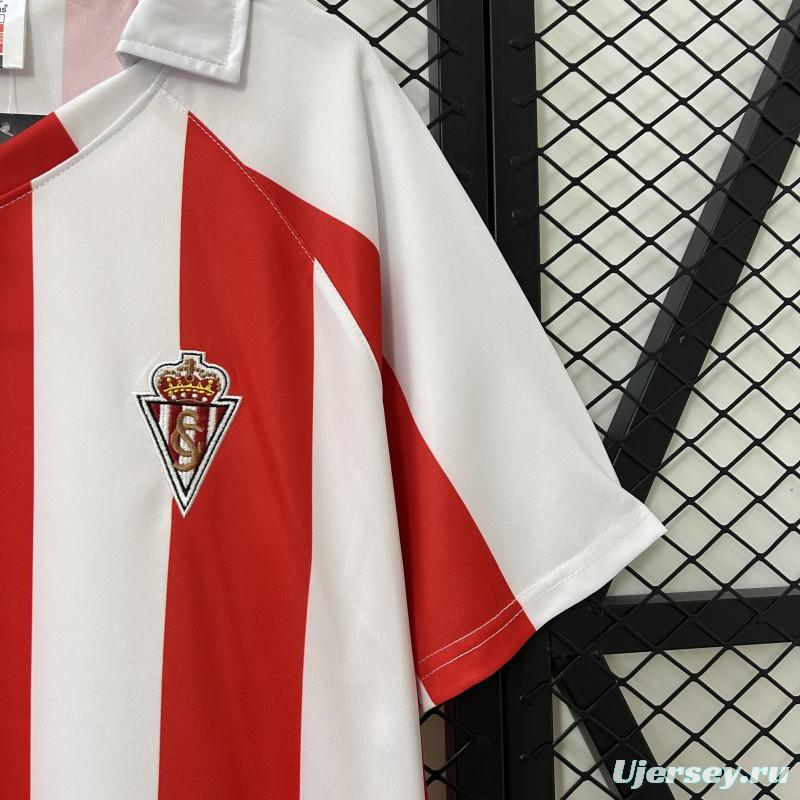 Retro 86/87 Sporting Gijon Home Jersey