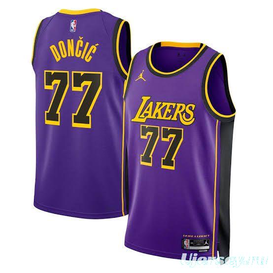 2025 NBA Los Angeles Lakers Purple Luka Doncic Jersey