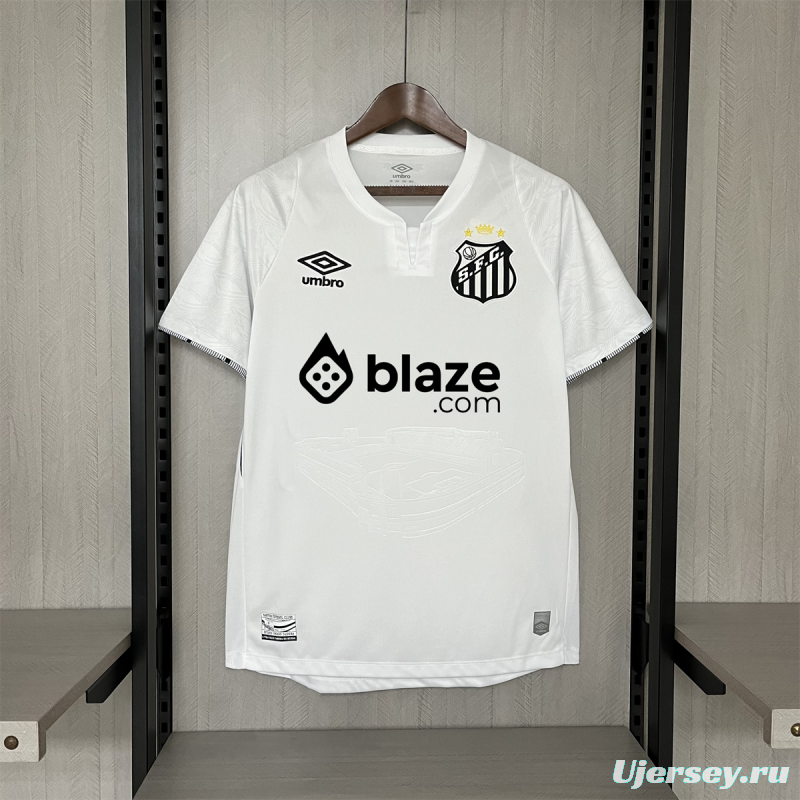 24/25 Santos &amp; Neymar Home S-XXXXL Jersey