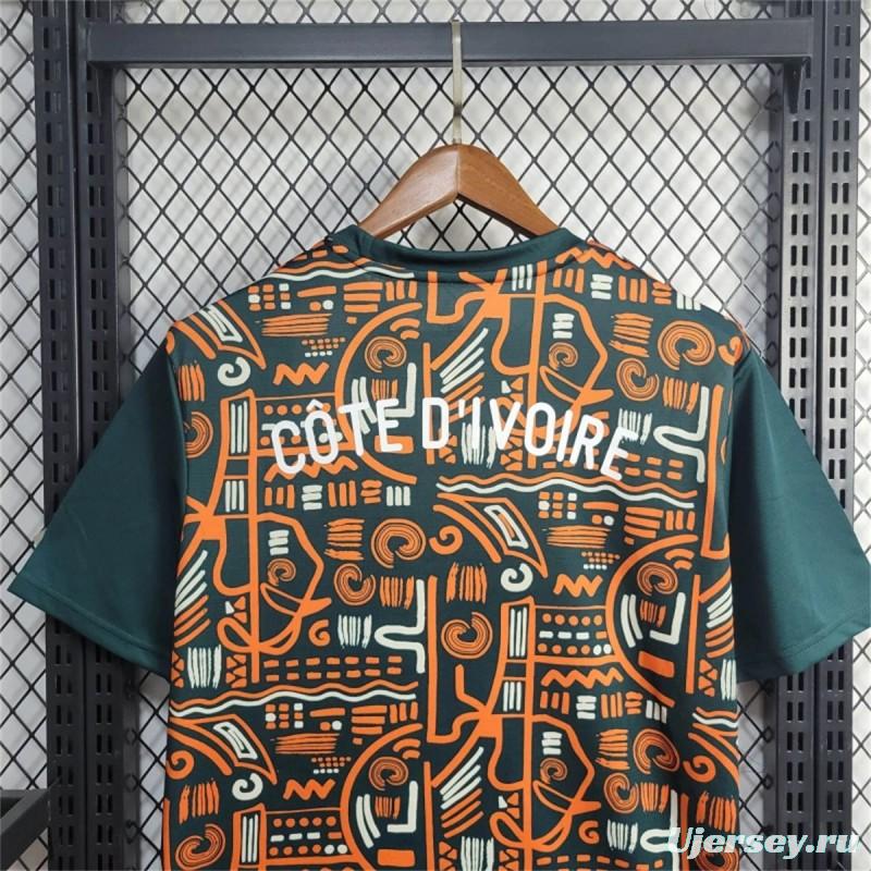 2024 Ivory Coast Pre-Match Train Jersey