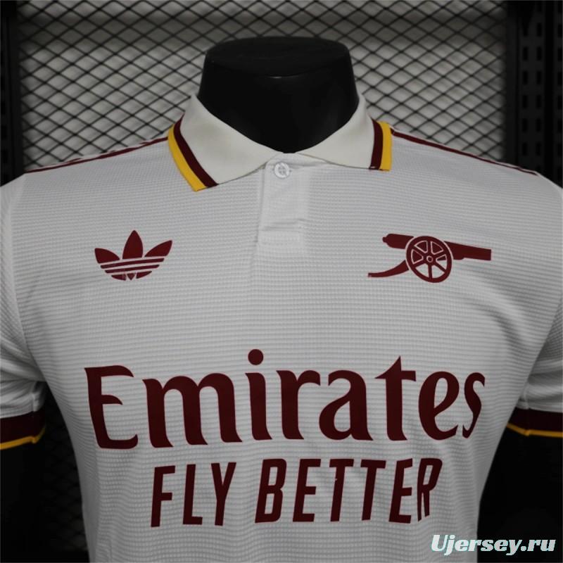 25/26 Player Version Arsenal Special WHITE POLO Jersey