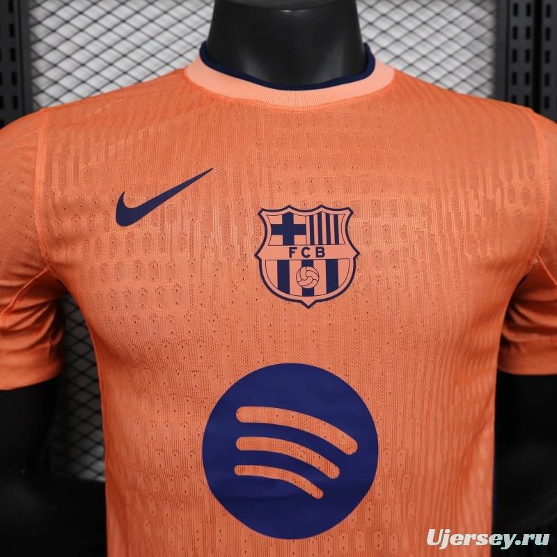 25/26 Player Version Barcelona Orange 125Th Anniversary Jersey