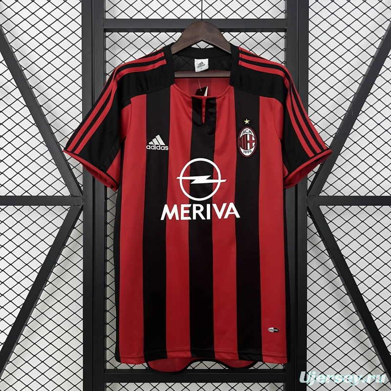 03/04 AC Milan Home Retro Jersey