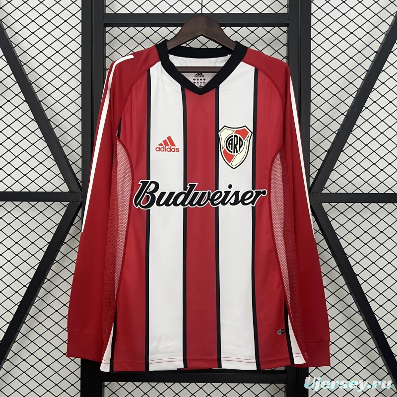 03/04 Retro River Plate Home Long Sleeve Jersey