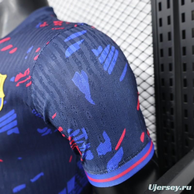 Player Version 25/26 FC Barcelona Navy Blue with Spotify Sponsor Jersey