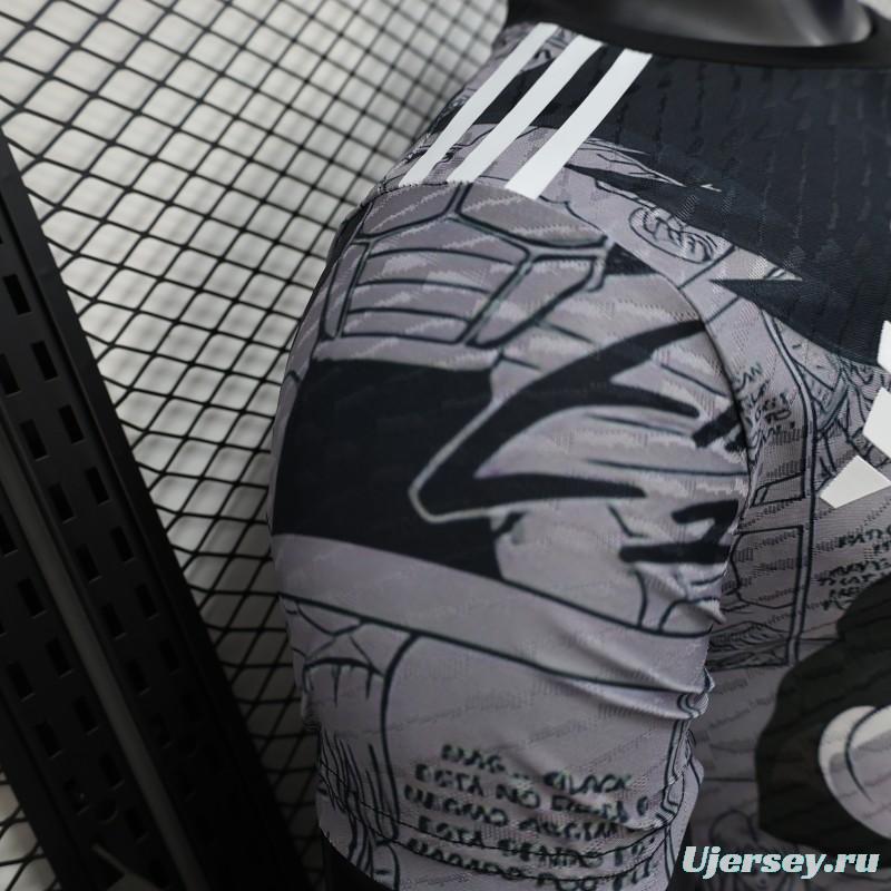 Player Version 2025 Japan National Team Dragon Ball Z Vegeta Grey with Anime Graphic Jersey