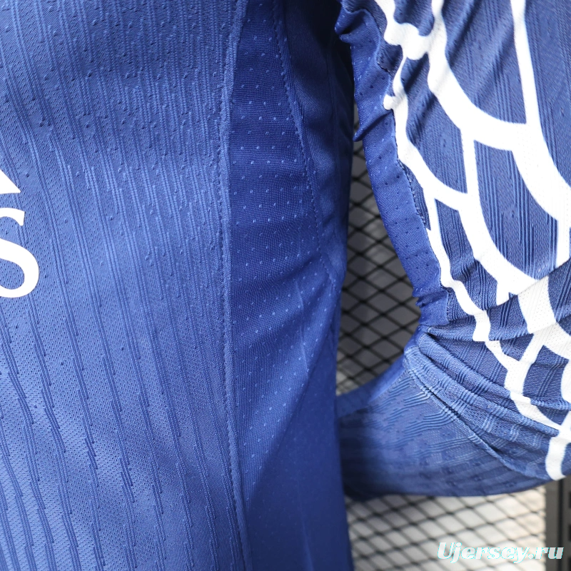 24/25 Player Version PSG Forth Blue Long Sleeve Jersey