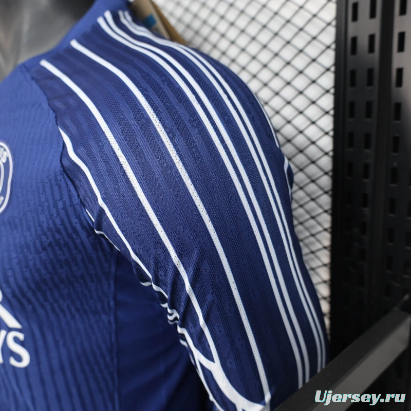 24/25 Player Version PSG Forth Blue Long Sleeve Jersey
