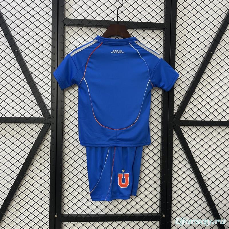 25/26 Kids Universidad De Chile Home Size 16-28 Jersey