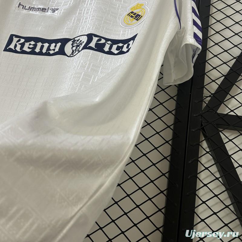 89/90 Retro Real Madrid Home Jersey