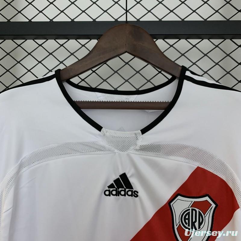 06/07 Retro Long Sleeve River Plate Home Jersey
