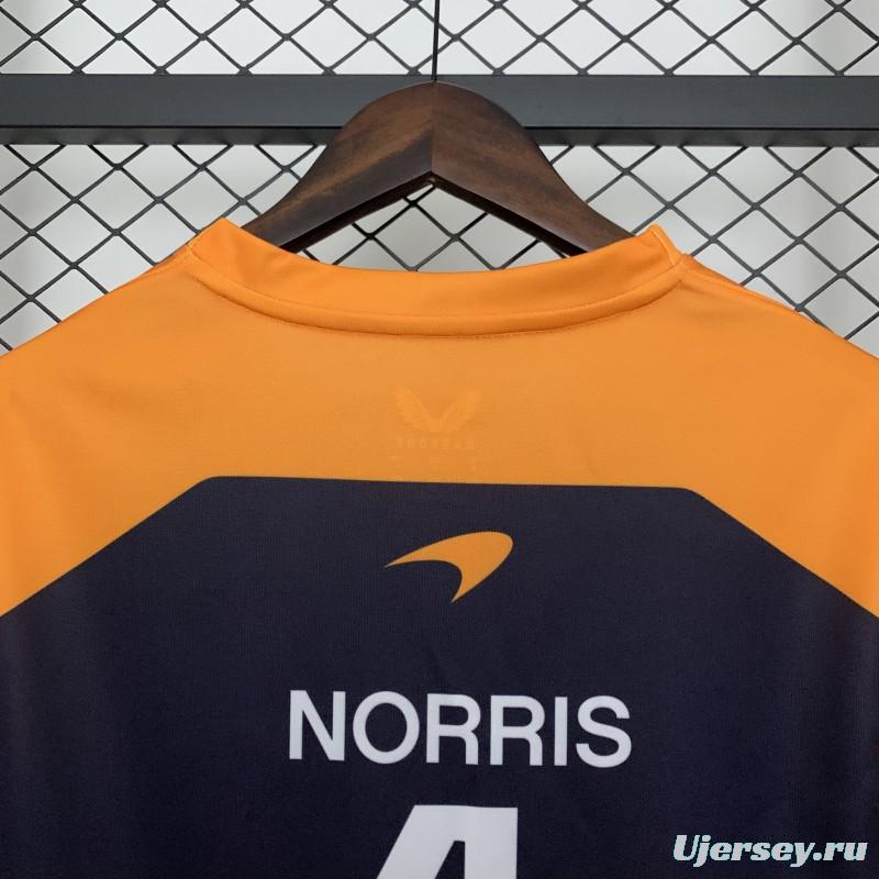 2025 F1 Formula Orange/Navy Mclaren Norris Jersey
