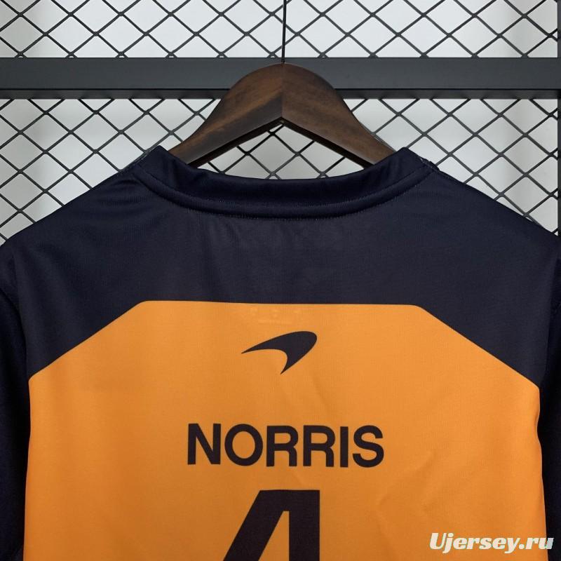2025 F1 Formula Orange/Black Mclaren Norris T-Shirt