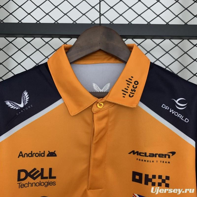 2025 Polo F1 Formula Orange Mclaren Norris Jersey
