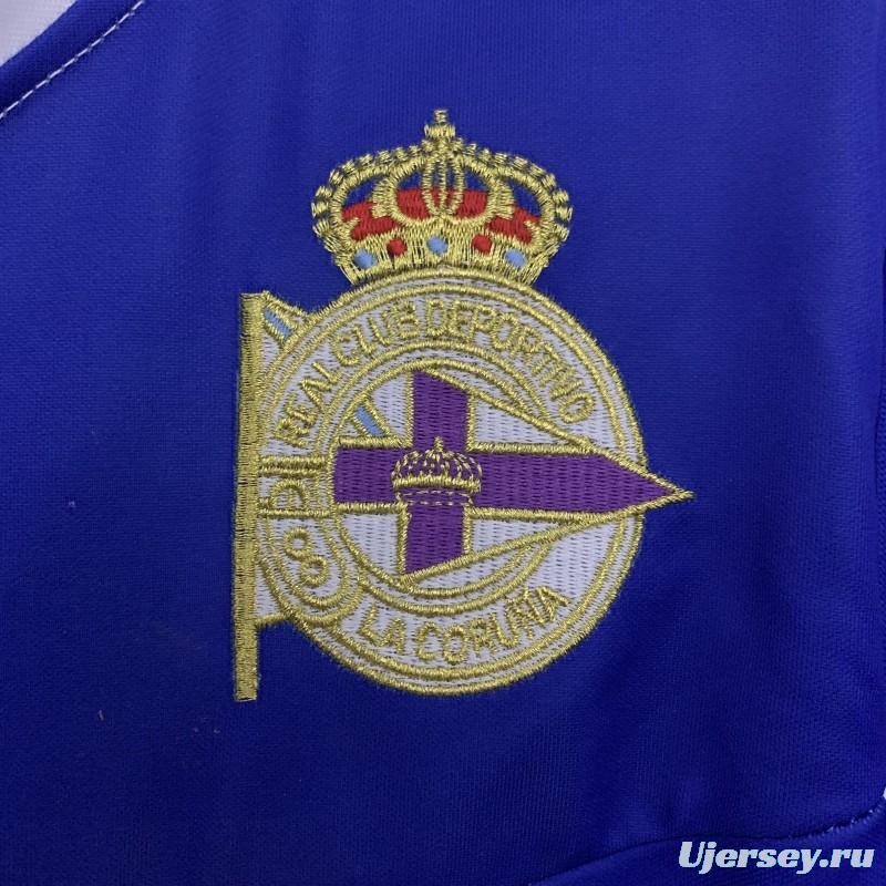 03/04 Retro Deportivo La Coruna Home Jersey