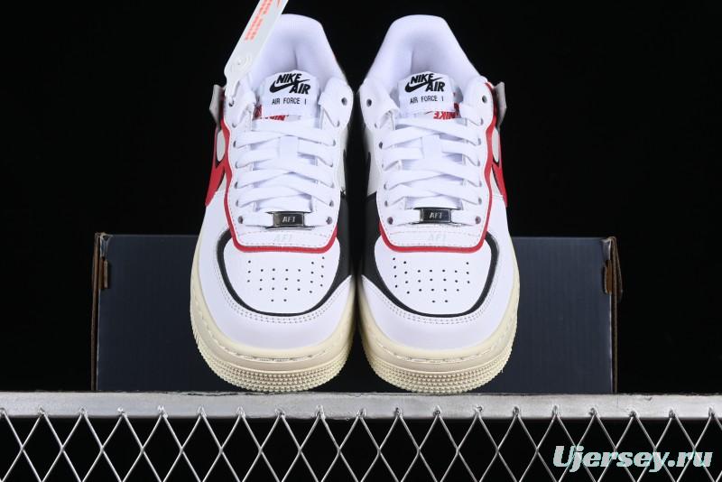 Nike Air Force 1 Shadow Lightweight Elevated Low-Top Casual Sneakers - FN6335-100