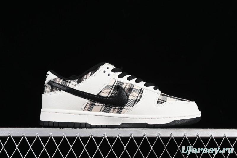 Nike SB Dunk Low Supreme Plaid Colorway Low-Top Casual Skateboarding Shoes - SU1098-061