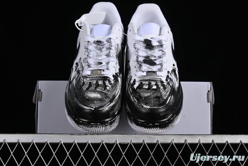 Nike Air Force 1 '07 Low Custom Hand-Painted 2D Industrial Scene Casual Sneakers - 315122-311