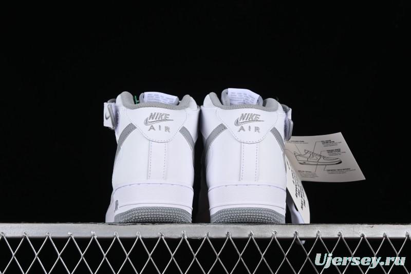 Nike Air Force 1 '07 Mid Casual Sneakers in White-Grey - DV0806-100