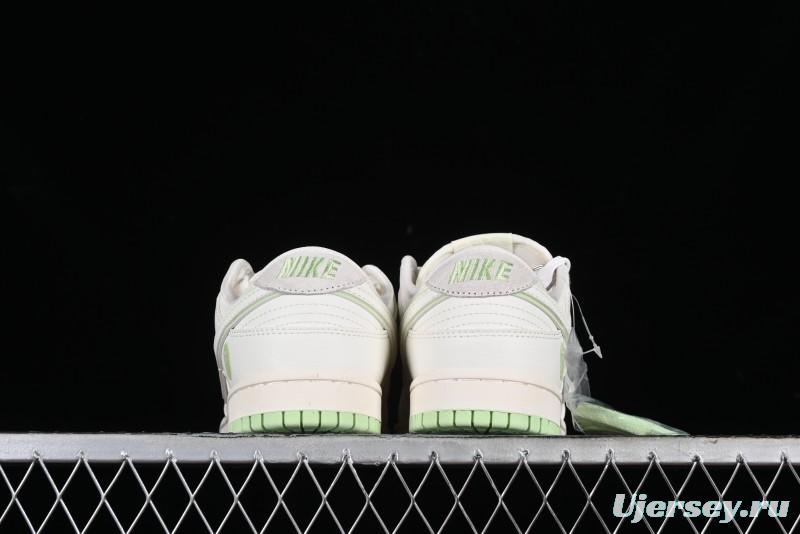 Nike SB Dunk Low Bape Collaboration - Apple Green Anniversary High-End Custom Low-Top Casual Skate Shoes - CF3688-010