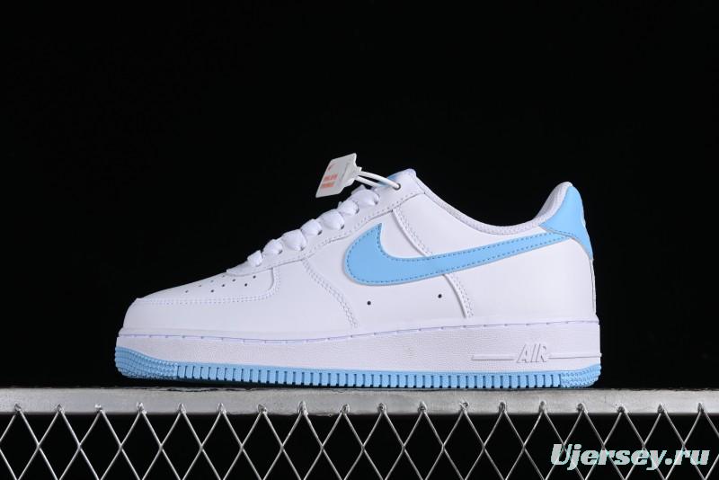 Nike Air Force 1 '07 Low White Blue Casual Sneakers - FQ4296-100