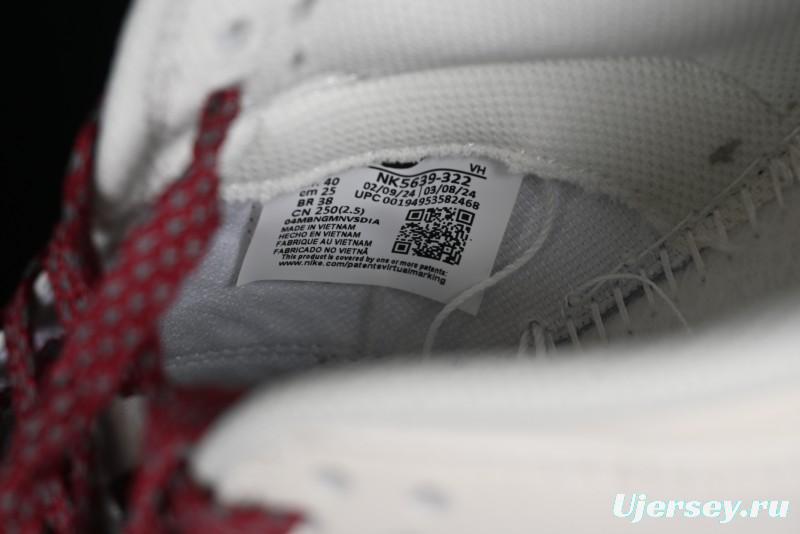 Nike SB Dunk Low Collaboration Three Swooshes Rice Wine Red Color Low-Top Casual Skateboarding Shoes - NK5639-322