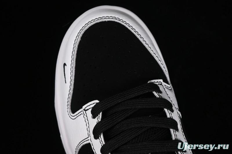 Nike SB Dunk Low Supreme Collaboration - Reverse Black White Swoosh Anniversary Custom Low-Top Casual Sneakers - FC1688-144