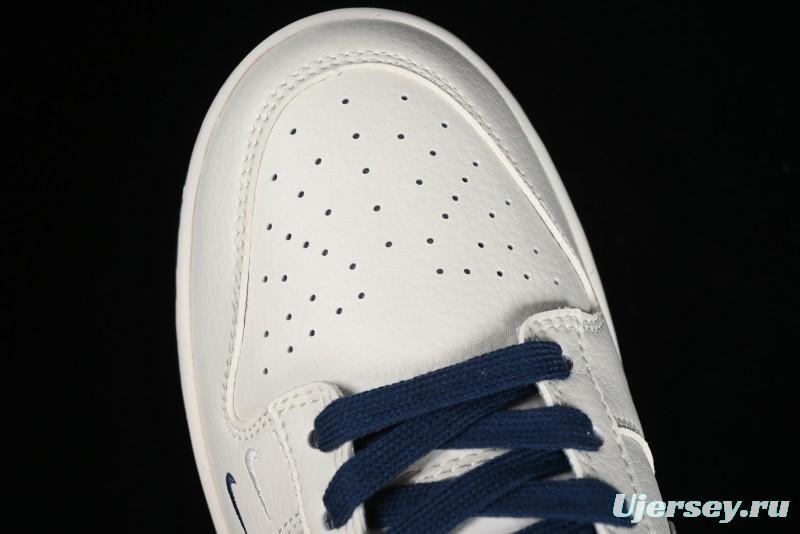 Stussy x Nike SB Dunk Low Anniversary Custom Sneakers with Blue Swoosh - DQ1098-379