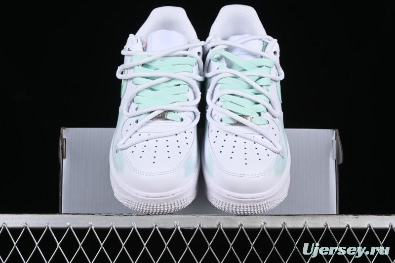 Nike Air Force 1 '07 Low Anime Themed Custom Swoosh Strap Casual Sneakers - ZH0316-023