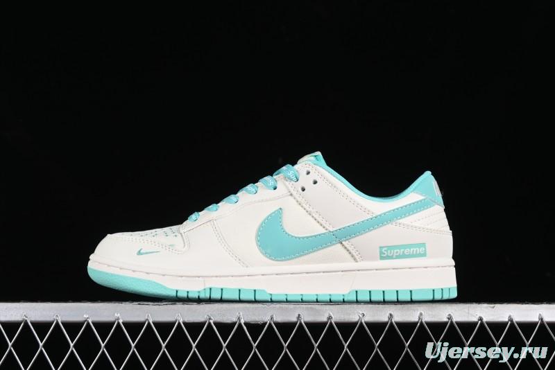 Nike SB Dunk Low Supreme Collaboration - Wheat Green Canvas Anniversary High-End Custom Low-Top Casual Skate Shoes - BB6698-512