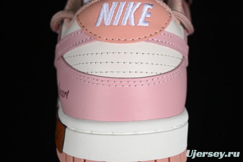 Nike Dunk Low ESS Custom Edition Rose Pink Retro Sweetheart Low-Top Casual Sneakers - DD1503-118