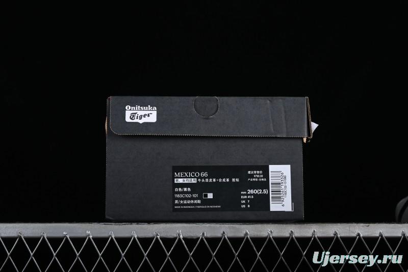 OnitsukaTiger Mexico 66 Low-Top Leather Casual Running Shoes - 1183C102-101