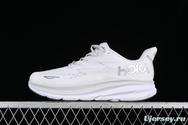 HOKA ONE ONE CLIFTON 9 Running Shoes with Lightweight Knit Mesh and Enhanced Cushioning - 1127895 NCWT