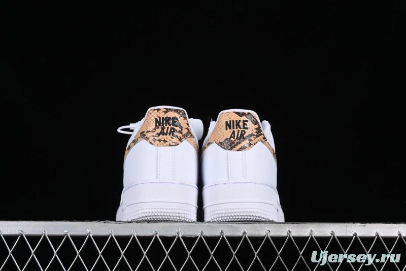 Nike Air Force 1 '07 Low Casual Sneakers with Full-Length Air Cushion - AO1635-100