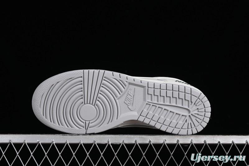 Nike SB Dunk Low Collaboration Three Swooshes Beige Black Low-Top Casual Skateboarding Shoes - NK5639-325