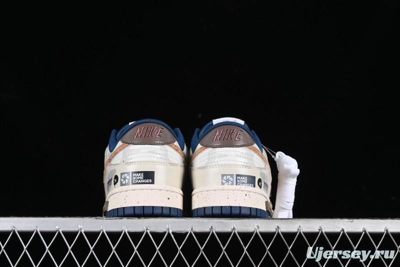 Nike SB Dunk Low Panda Prank Pioneer Knight Survival Beige Brown SB Strap Low Top Casual Skate Shoes - DD1391-400