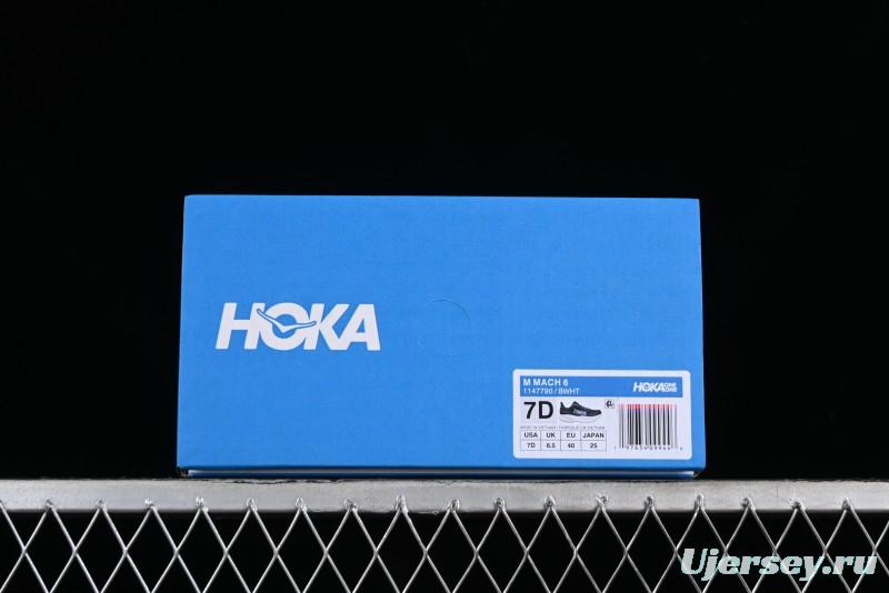 HOKA ONE ONE MACH 6 Flagship Racing Shoes with Carbon Plate Technology and Asymmetric Design - 1147790 BWHT