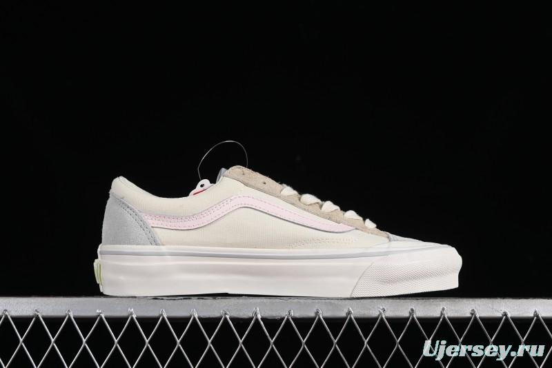 Vans Old Skool Reissue 136 Earth Macaron Patchwork Retro Casual Vulcanized Sneakers - VN000CRPGRN
