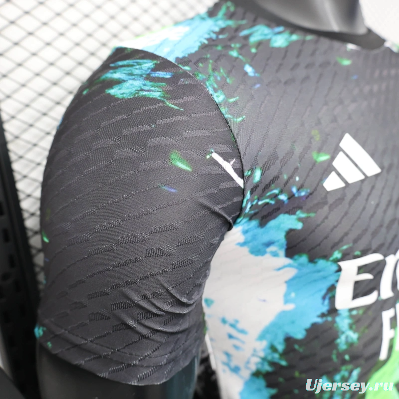 25/26 Player Version Real Madrid Black Splash Art Special Edition Jersey