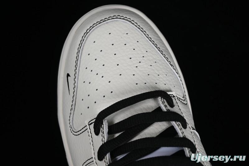 Nike SB Dunk Low UN Collaboration - Beige Black Swoosh Anniversary High-End Custom Low-Top Casual Skate Shoes - FC1688-139