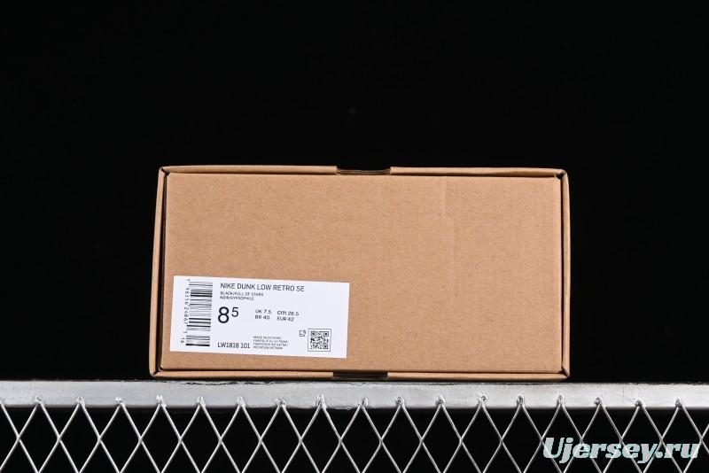 Nike SB Dunk Low Black Starry Sky Anniversary High-End Custom Low-Top Casual Sneakers - LW1818-101