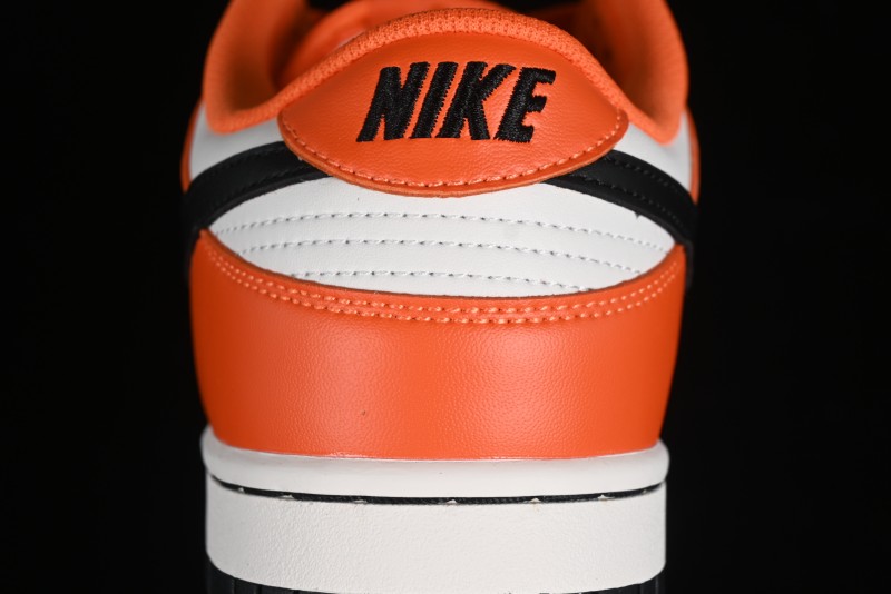 Nike SB Dunk Low Casual Skate Shoes in White, Orange, and Black - DH9765-003