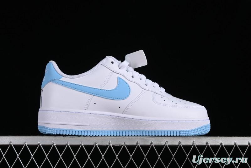 Nike Air Force 1 '07 Low White Blue Casual Sneakers - FQ4296-100