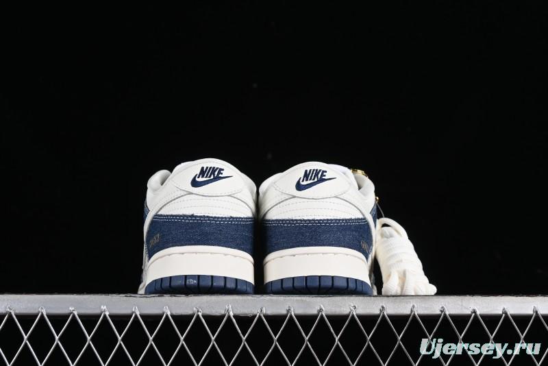 Nike SB Dunk Low Gucci Collaboration - Denim with Light Blue Swoosh Anniversary High-End Custom Low-Top Casual Sneakers - FC1688-141
