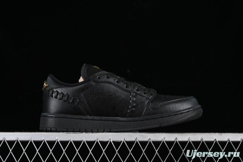 Nike Air Jordan 1 Low "Method of Make" Casual Sneakers with Woven Design - FN5032-007