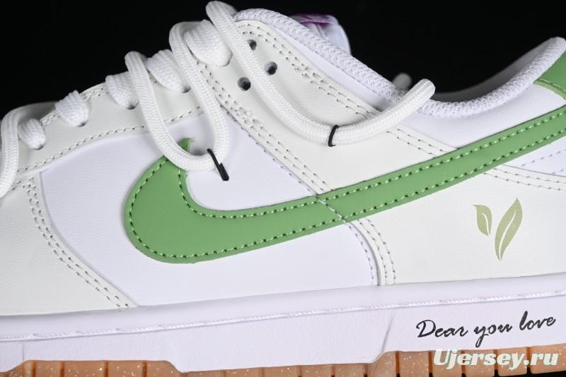 Nike Dunk Low SB Casual Sneakers Spring Summer Series Green Grape Camellia White Green - FD9922-151