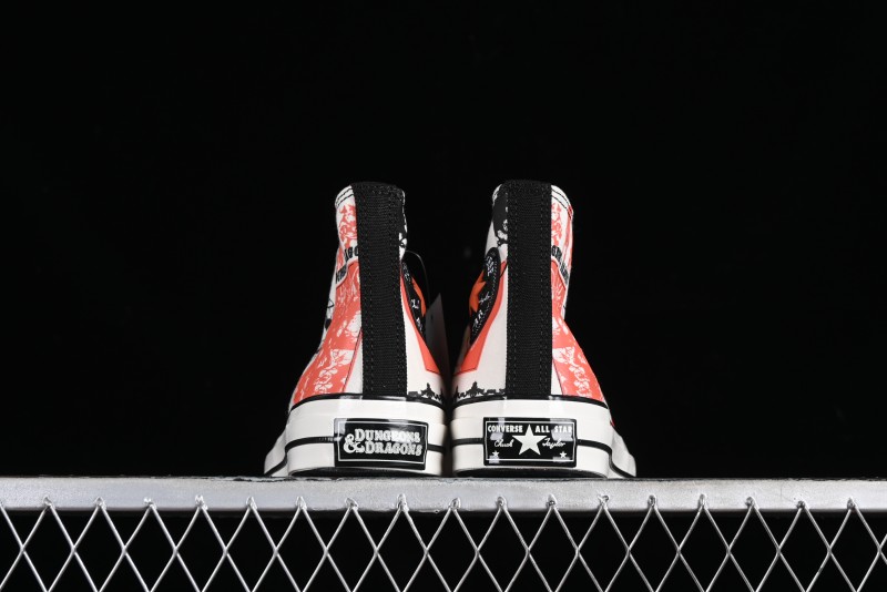 Converse Chuck Taylor High Top Casual Sneakers with Dungeons & Dragons 50th Anniversary Collaboration Design - A09883C