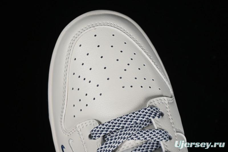 Nike SB Dunk Low LV Collaboration - Double Swoosh Blue Sole Anniversary High-End Custom Low-Top Casual Skate Shoes - XX2025-320