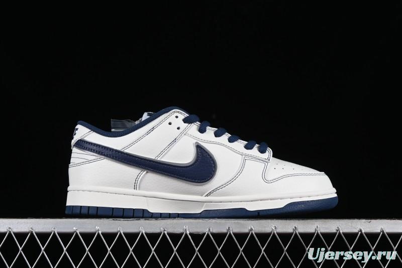 Nike Supreme x SB Dunk Low Collaboration Dark Blue Colorway Low-Top Casual Skate Shoes - RM2308-238